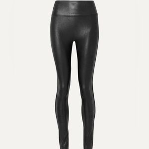 SPANX faux leather leggings black NWT size medium
